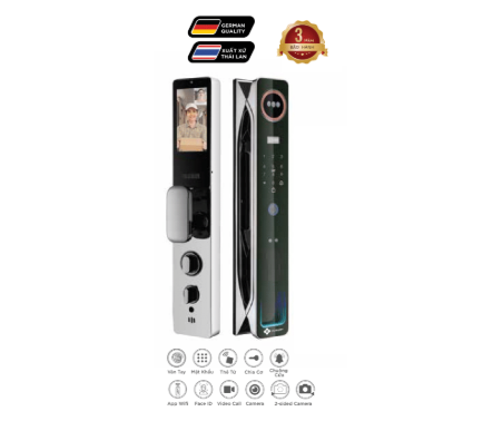 Khóa cửa thông minh Hubert HB CG85VF Luxury Face ID kép , App wifi