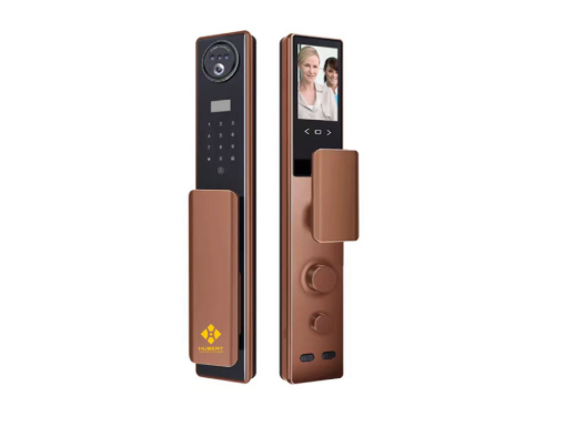 Khóa cửa vân tay Hubert HB CGI5 EU Amber Gold Face ID, App wifi