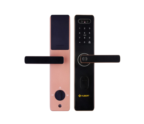Khóa cửa thông minh Hubert HB CG75 Rose Gold Face ID chống nước - Của Đức