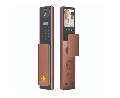Khóa cửa vân tay Hubert HB CG88 Amber Gold Face ID, App wifi