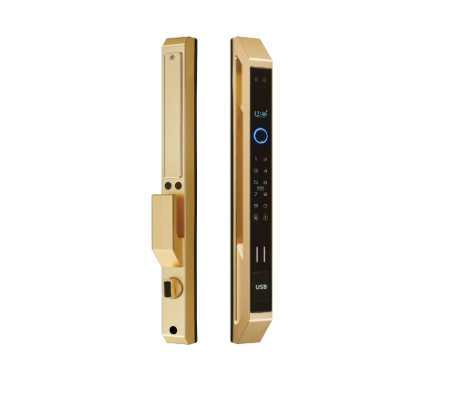 Khóa vân tay cửa nhôm Hubert HB CNI7 EU Gold App wifi, Face ID của Đức