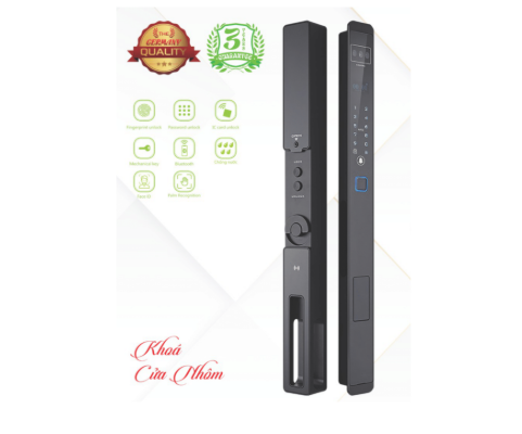 Khoá vân tay cửa nhôm KL-599 VS App Tuya, Face ID