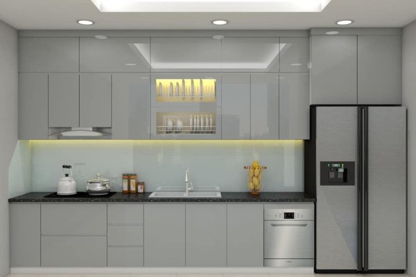 Tủ bếp Acrylic mẫu mới 27