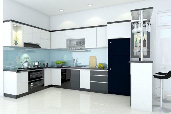 Tủ bếp Acrylic mẫu mới 36