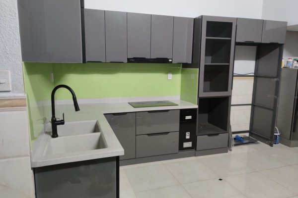 Tủ bếp thùng Inox hiện đại 23