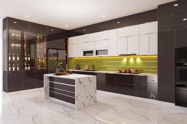 Tủ bếp thùng Inox hiện đại 38