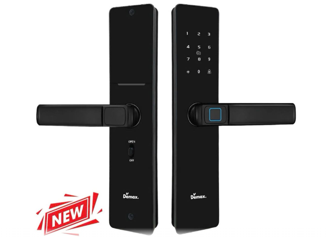 Khoá cửa gỗ thông minh Demax SL-C320 BL App wifi