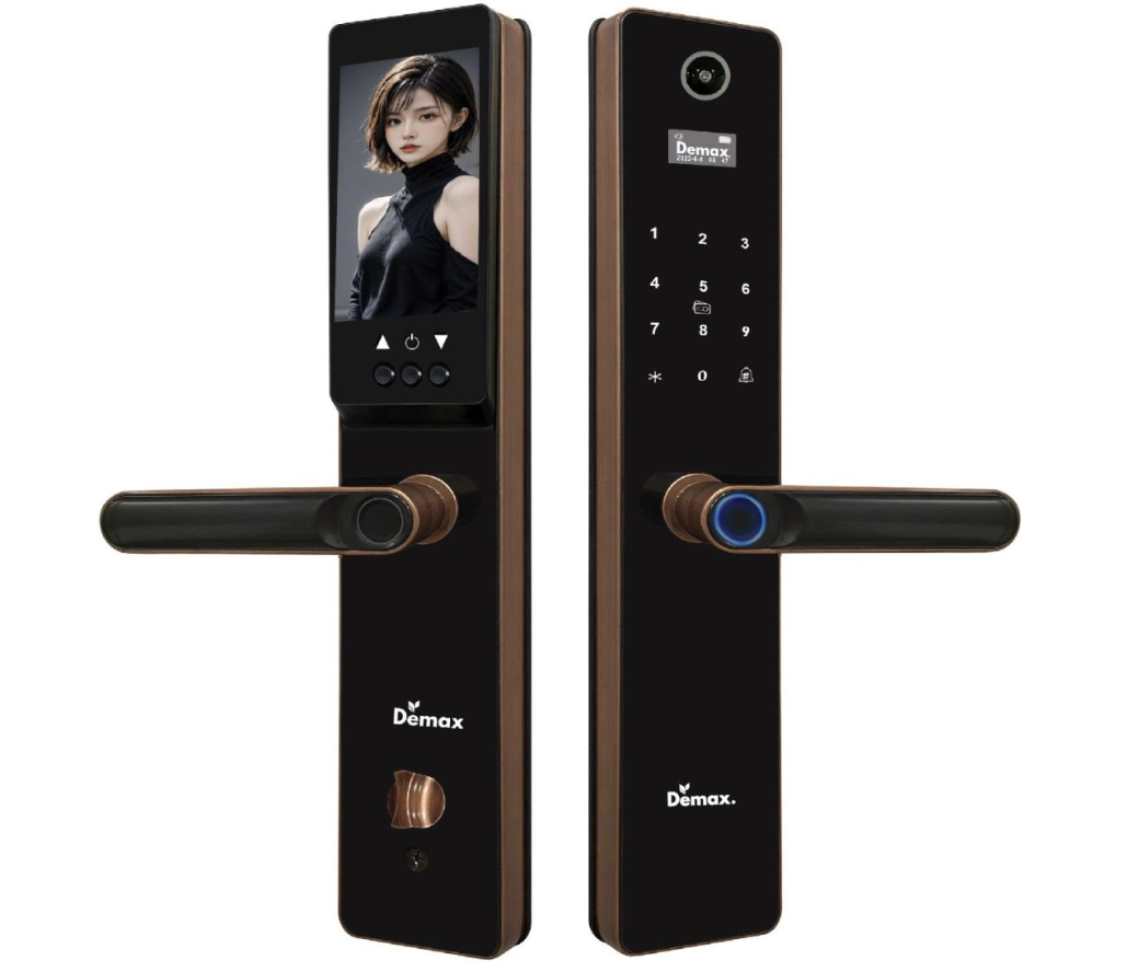 Khoá cửa vân tay Demax SL-C626 AC App wifi,chuông màn hình