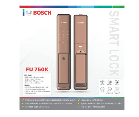 Khóa cửa điện tử Bosch FU750DE