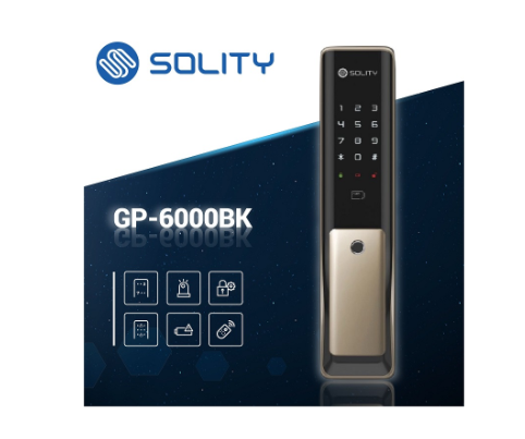 Khóa cửa vân tay Solity GP-6000BK Hàn Quốc
