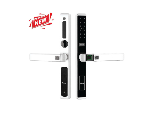 Khóa vân tay cửa nhôm Demax SL688 WH App Wifi chống nước IP56, chốt trong an toàn - Của Đức