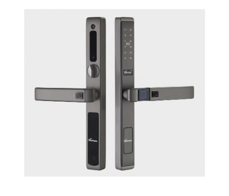 Khóa vân tay cửa nhôm Demax SL588 GS LUX chống nước IP56, Chốt trong an toàn 