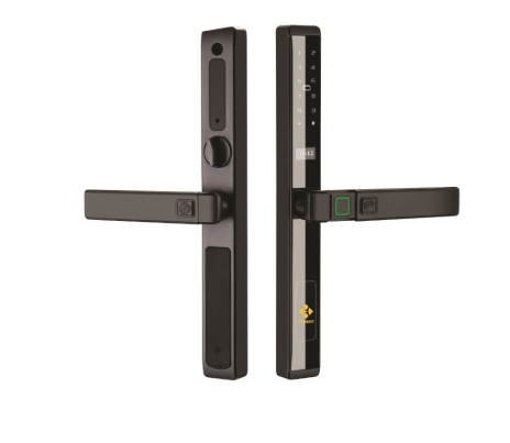 Khóa điện tử cửa nhôm Hubert HB CN77 Black App wifi chống nước chuẩn Ip68