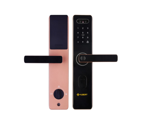 Khóa cửa thông minh Hubert HB CG75 Rose Gold Face ID chống nước - Của Đức Khóa cửa thông minh Hubert HB CG75 Rose Gold Face ID chống nước - Của Đức