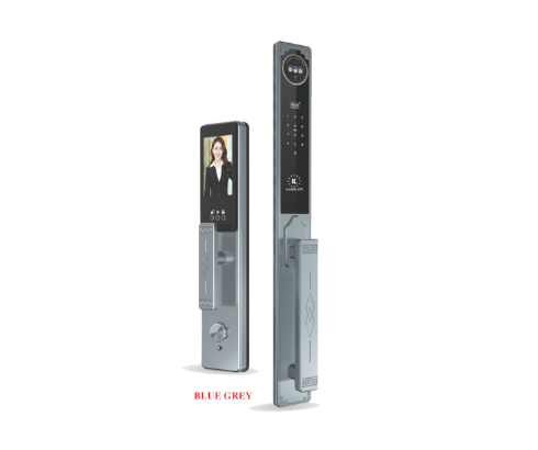 Khoá vân tay Kassler KL968 CNC Blue Grey Face ID, App wifi