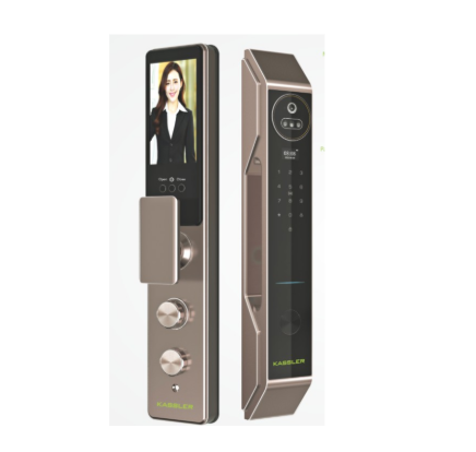 Khóa Vân Tay Kassler KL-899 CNC Coffee Face ID, App Wifi