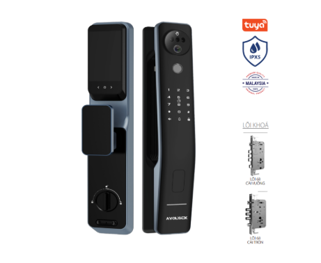 Khoá thông minh Avolock AL-85FRVT-B nhận diện khuôn mặt Face ID, App wifi Khoá thông minh Avolock AL-85FRVT-B nhận diện khuôn mặt Face ID, App wifi