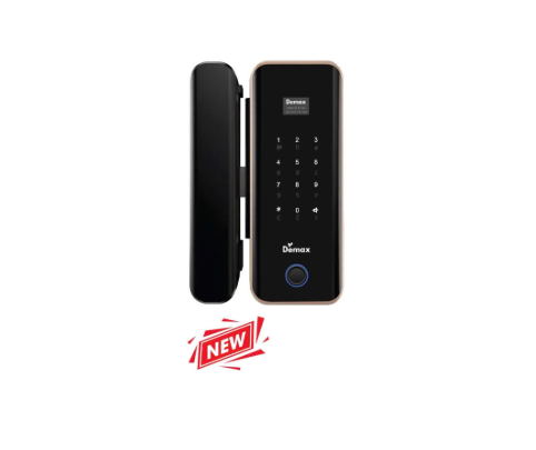 Khóa cửa kính vân tay Demax EL800G AC App Wifi, Remote của Đức