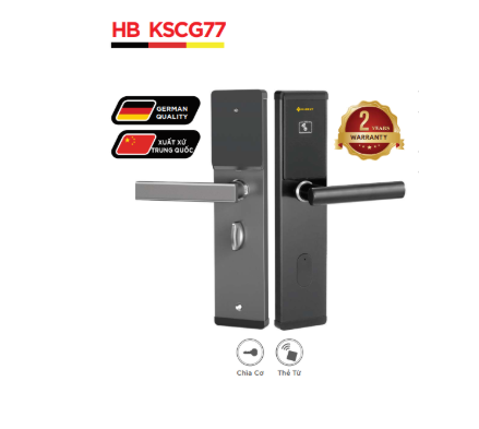 Khóa thẻ từ khách sạn Hubert HB KSCG77 Black Khóa thẻ từ khách sạn Hubert HB KSCG77 Black