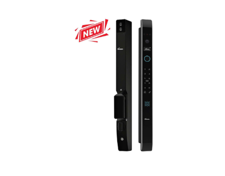 Khoá cửa nhôm vân tay Demax EL908 BL Face ID, App Wifi camera chuống cửa Của Đức