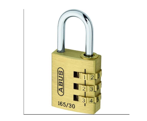 Khóa số Mini ABUS 165/30 màu đồng
