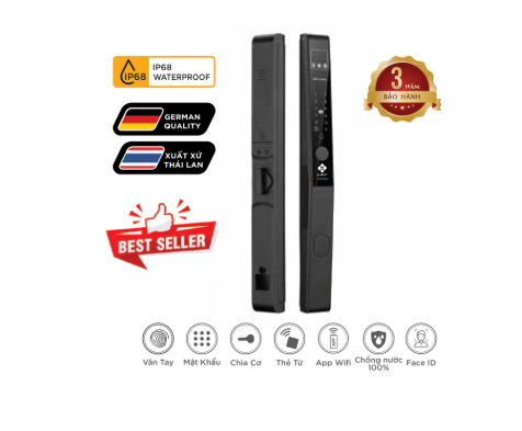 Khóa cửa nhôm thông minh Hubert HB CN82F Luxury App wifi, Face ID Khóa cửa nhôm thông minh Hubert HB CN82F Luxury App wifi, Face ID