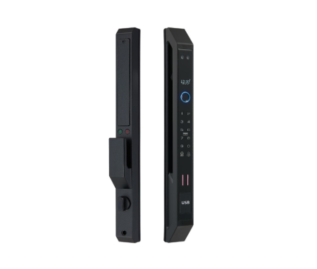 Khóa vân tay cửa nhôm Hubert HB CNI7 EU Black App wifi, Face ID Khóa vân tay cửa nhôm Hubert HB CNI7 EU Black App wifi, Face ID