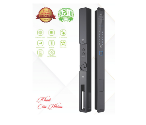 Khoá vân tay cửa nhôm KL-599 VS App Tuya, Face ID