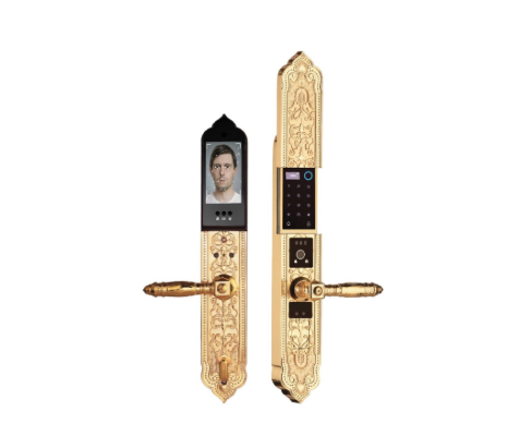 Khóa cửa đại sảnh Demax EL9862 Gold Vàng 24K FACE ID APP WIFI của Đức Khóa cửa đại sảnh Demax EL9862 Gold Vàng 24K FACE ID APP WIFI của Đức