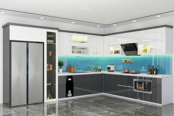 Tủ bếp Acrylic mẫu mới 29 Tủ bếp Acrylic mẫu mới 29