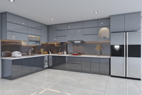 Tủ bếp Acrylic mẫu mới 30 Tủ bếp Acrylic mẫu mới 30