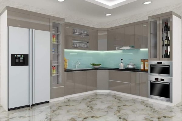 Tủ bếp Acrylic mẫu mới 33 Tủ bếp Acrylic mẫu mới 33