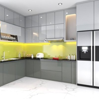 Tủ bếp Acrylic mẫu mới 47 Tủ bếp Acrylic mẫu mới 47