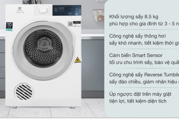 Máy sấy thông hơi Electrolux EDV854J3WB