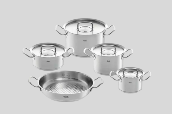 Bộ nồi Fissler Original-Profi 5 gồm 4 nồi, 1 chảo 2 quai