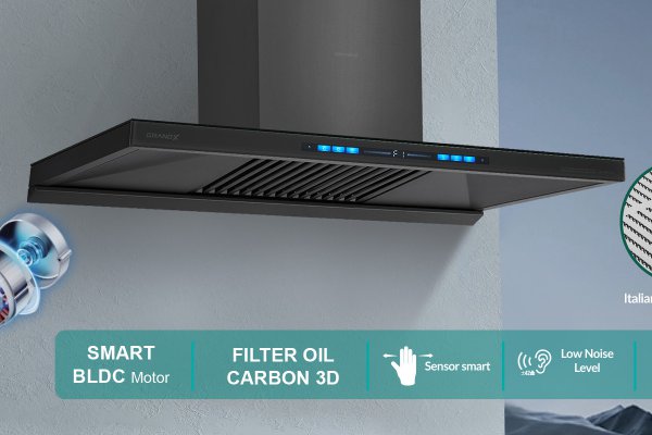 Máy hút mùi áp tường GrandX GX H90T81G (GX H90T81SG)
