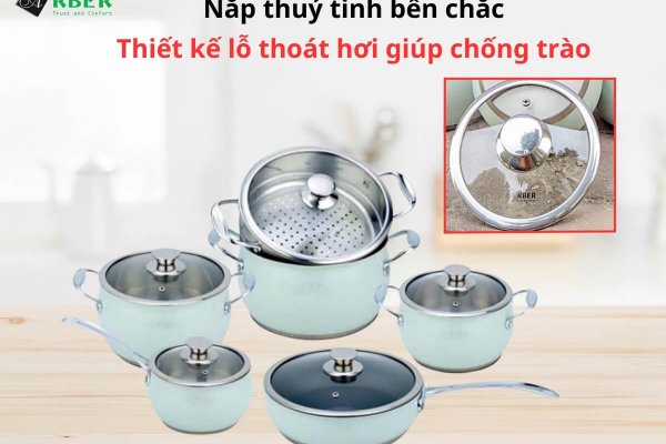 Bộ nồi inox Arber AN06XC 6 món