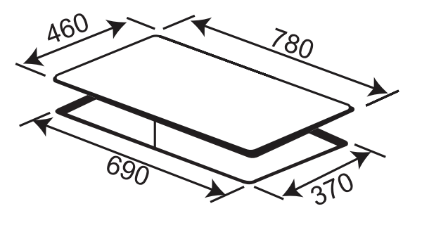 Bếp Gas âm Kaff KF - 668