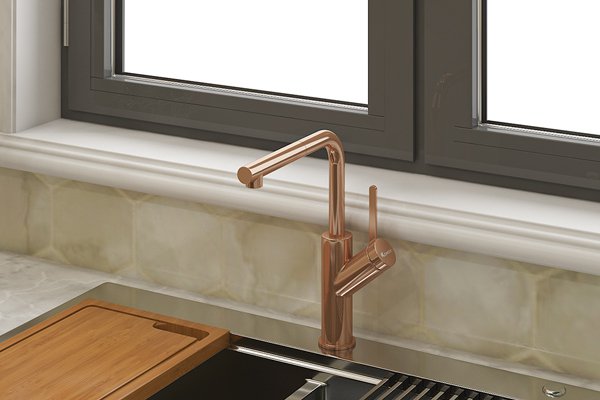 Vòi rửa bát Konox Artan Rose Gold