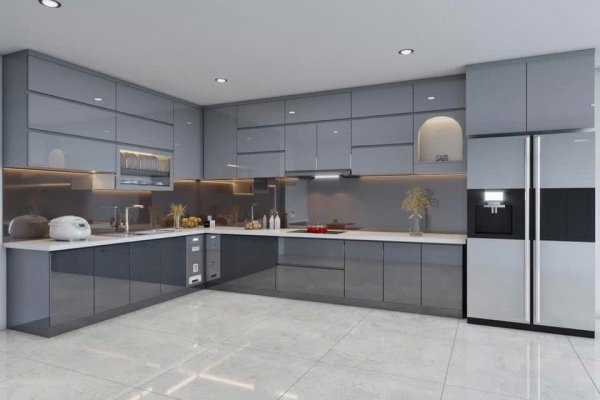 Tủ bếp Acrylic mẫu mới 1
