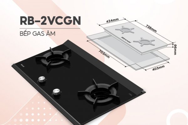 Bếp gas âm Rinnai RB-2VCGN