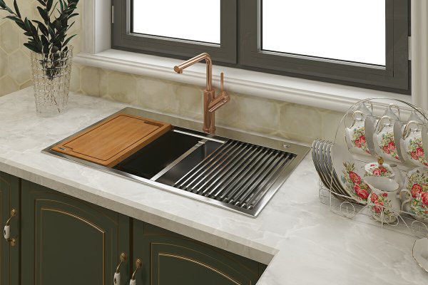 Vòi rửa bát Konox Artan Rose Gold