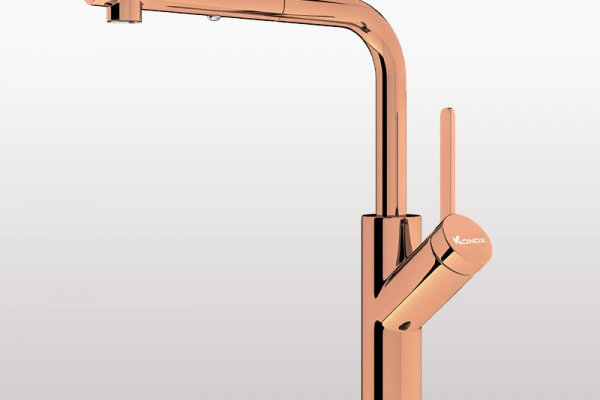 Vòi rửa bát Konox Artan Rose Gold
