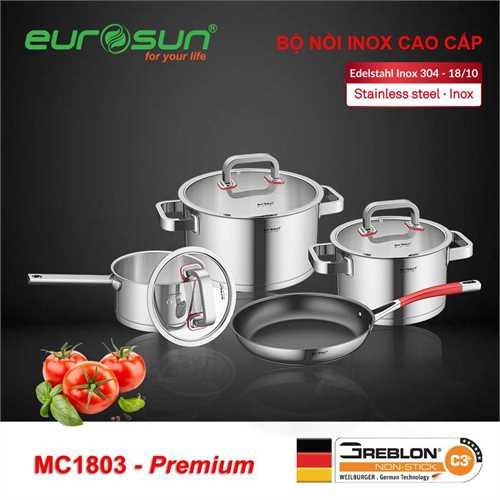 Bộ nồi Inox Eurosun MC1803 – PREMIUM