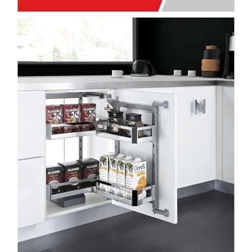 Hệ giá kho 2 tầng inox hộp cánh mở Eurogold M040245