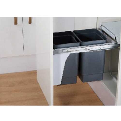 Thùng rác đôi gắn cánh âm tủ EB300